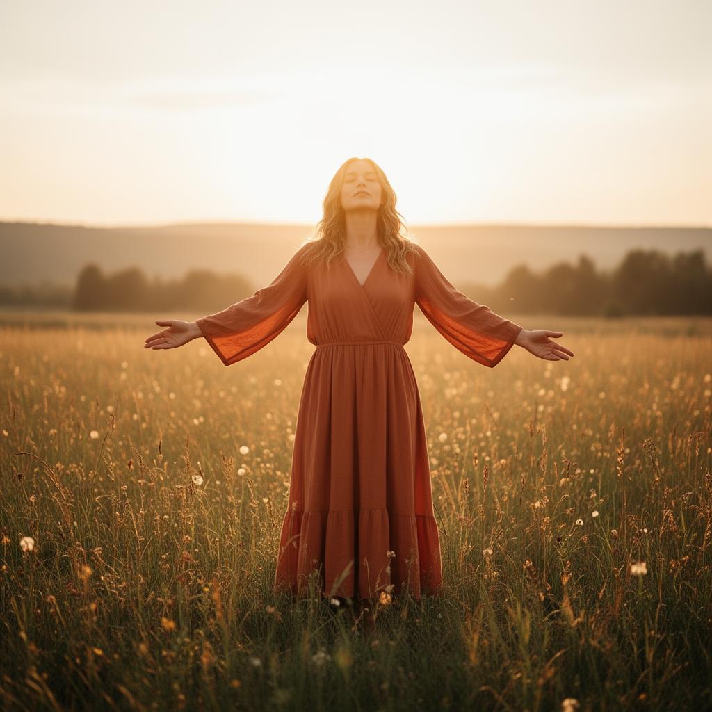 Empoderamiento y confianza personal en un entorno luminoso