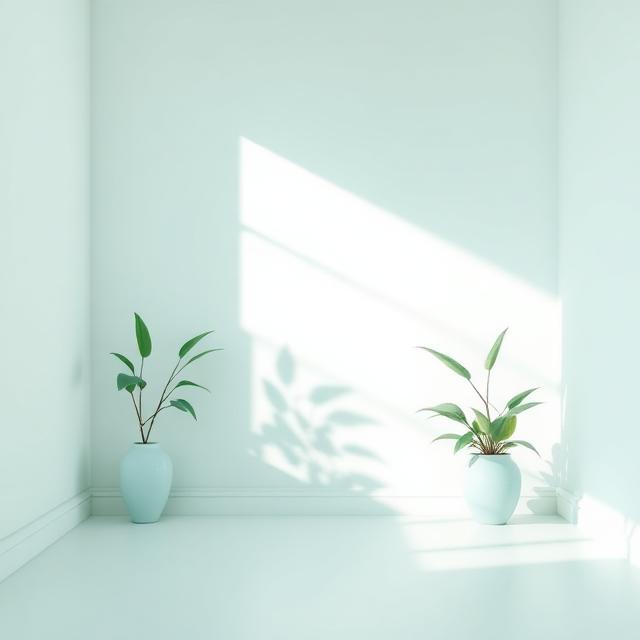 Espacio terapéutico sereno en tonos cerceta y blanco, transmitiendo paz y sanación emocional